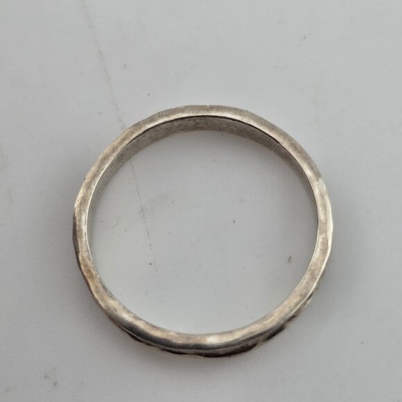 SILPADA RING STERLING 925 HAMMERED STACKABLE CONCAVE SIZE 7 - Picture 13 of 13